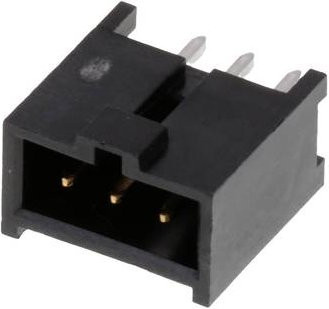 Molex Einbau-Stiftleiste Standard in Schwarz und Gold mit einem Rastermaß von 2,54 mm - Bild 1