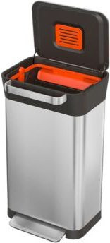 Intelligent Waste Tretmülleimer Titan in Silber, rechteckig mit 30 l Volumen, inklusive Müllpresse und Geruchsfilter aus Edelstahl - Bild 4