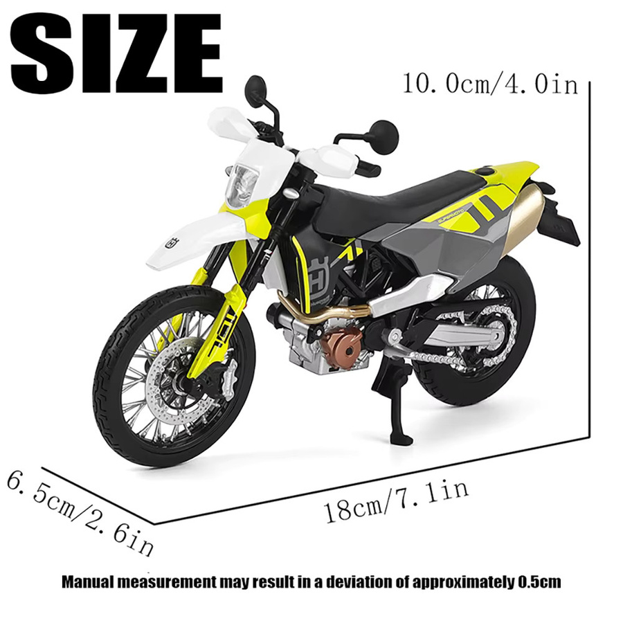 Maisto 2023 Husqvarna 701 Special Classic, Motorradmodell, 1:12, Metall - Bild 2