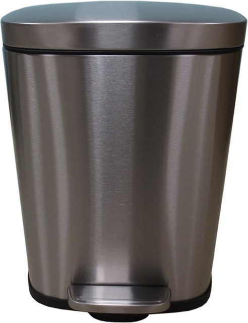 HTI-Living Mülleimer Vivo aus Edelstahl in Silber mit 5 l Fassungsvermögen und Pedalbedienung - Bild 1