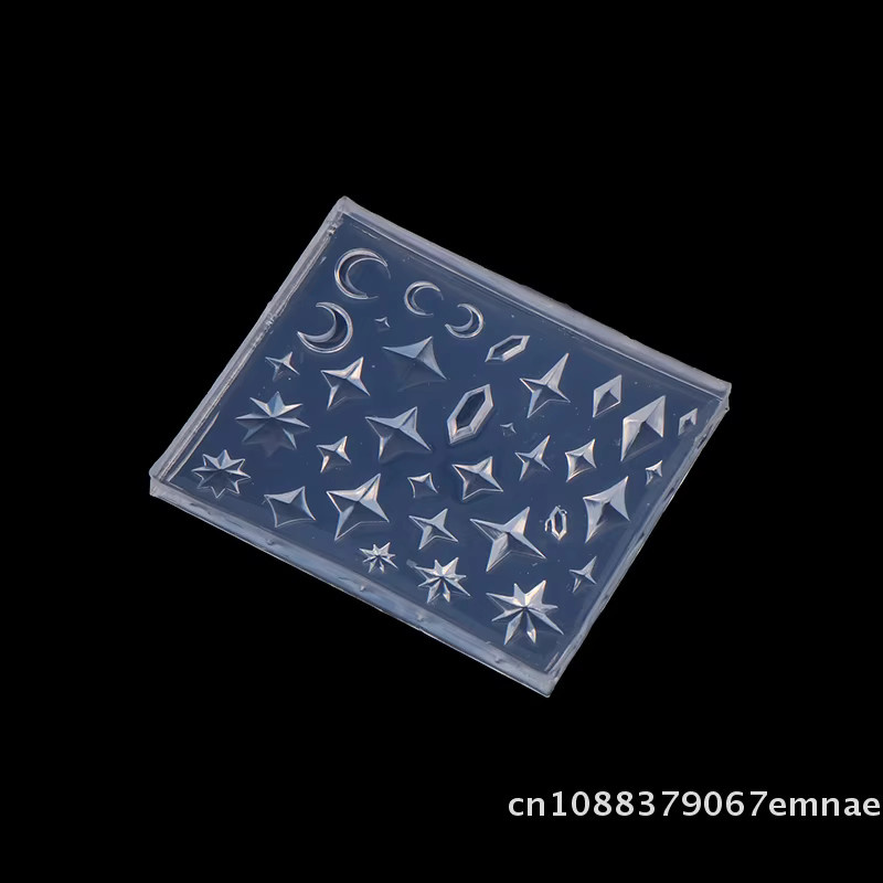 ZYAS Silikon-Nagelkunstformen, Rhombus-Diamant-Pentagramm-Design, Damen - Bild 2
