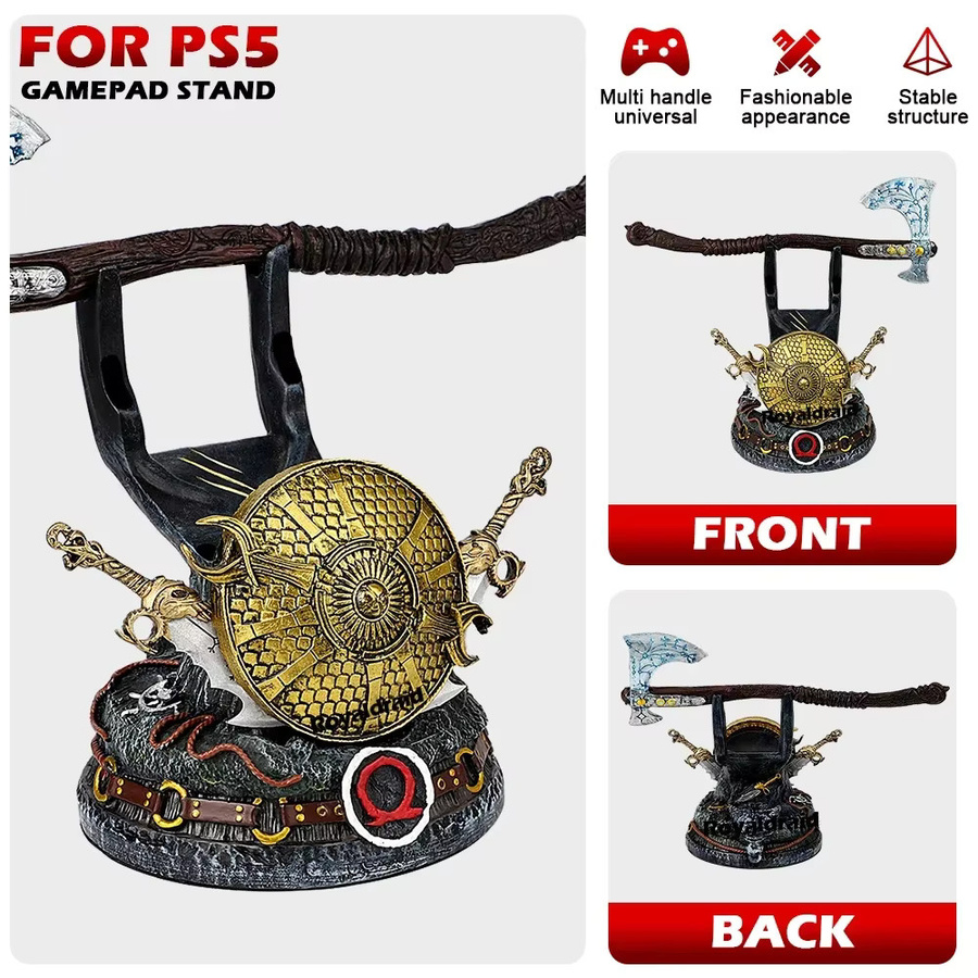 mbchips mc God of War Gaming-Controller-Halter Desktop-Dekorationsständer für PS5, PS4, Xbox und Nintendo Switch in Multicolour - Bild 2
