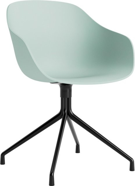 HAY About A Chair AAC 220 mit Armlehnen in Grün und Aluminiumgestell - Bild 1