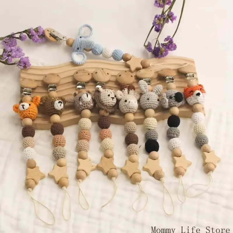Schnullerkette für Kleinkinder in Multicolour als sicherer Schnullerhalter und Spielzeugbefestigung - Bild 3