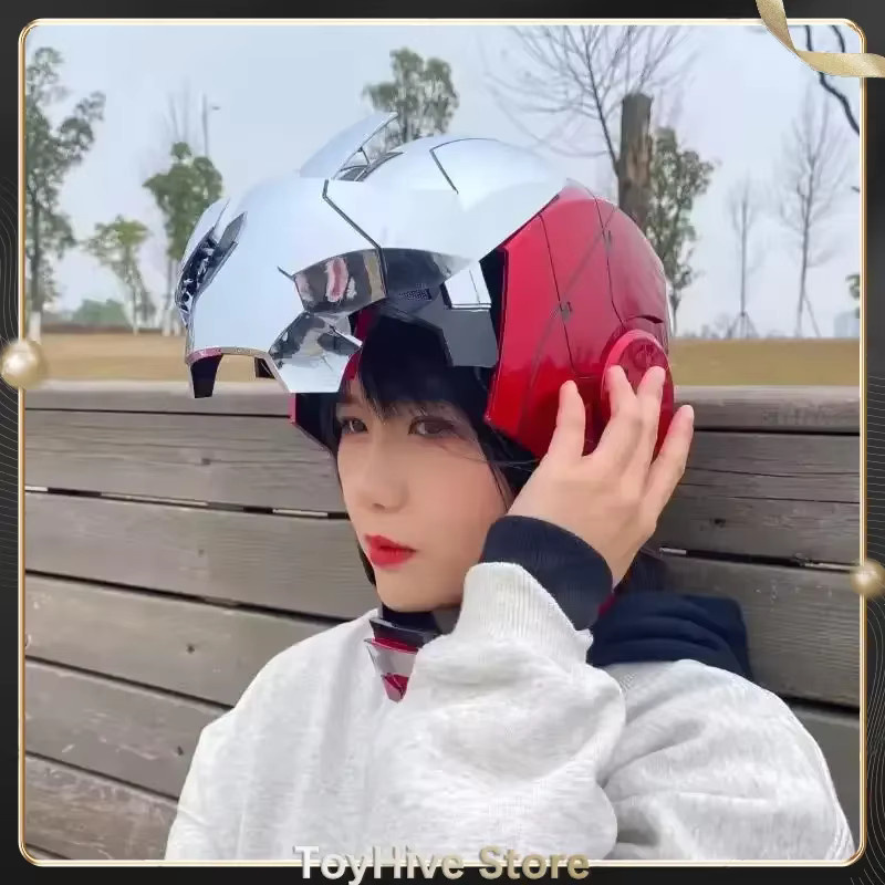 Fondjoy Marvel Iron Man Mk5 Helm, Cosplay, mit LED-Licht - Bild 4