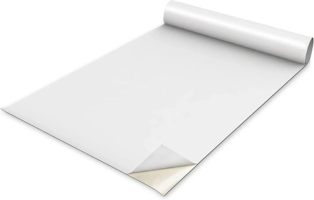 Tulup Möbelfolie Reinweiß Matt, B/H: 65 x 130 cm - Bild 1