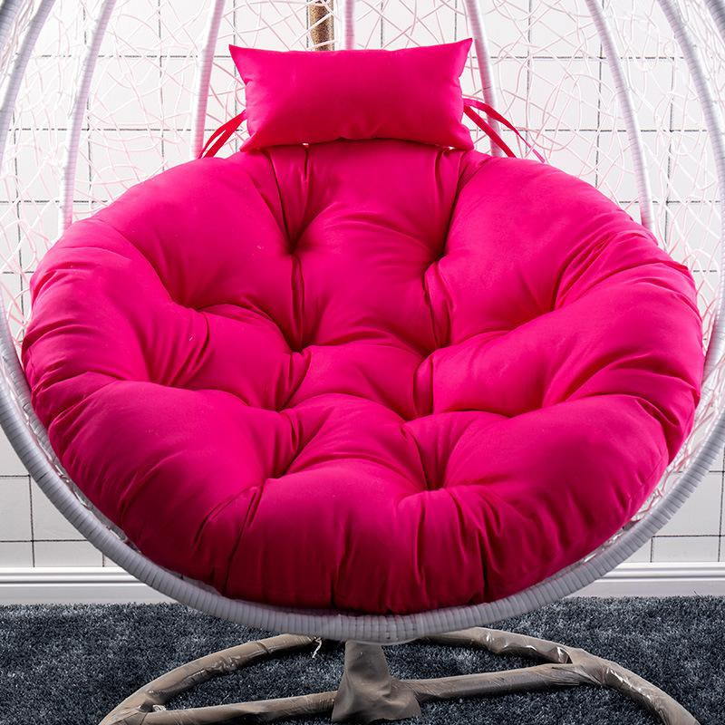 Rundes Papasan-Stuhlkissen aus Polyester in Violett - Bild 2