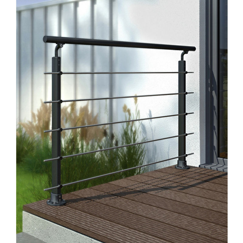 Dolle Geländersystem Prova Aluminium Bodenmontage Anthrazit H x B: 100 x 150 cm - Bild 3