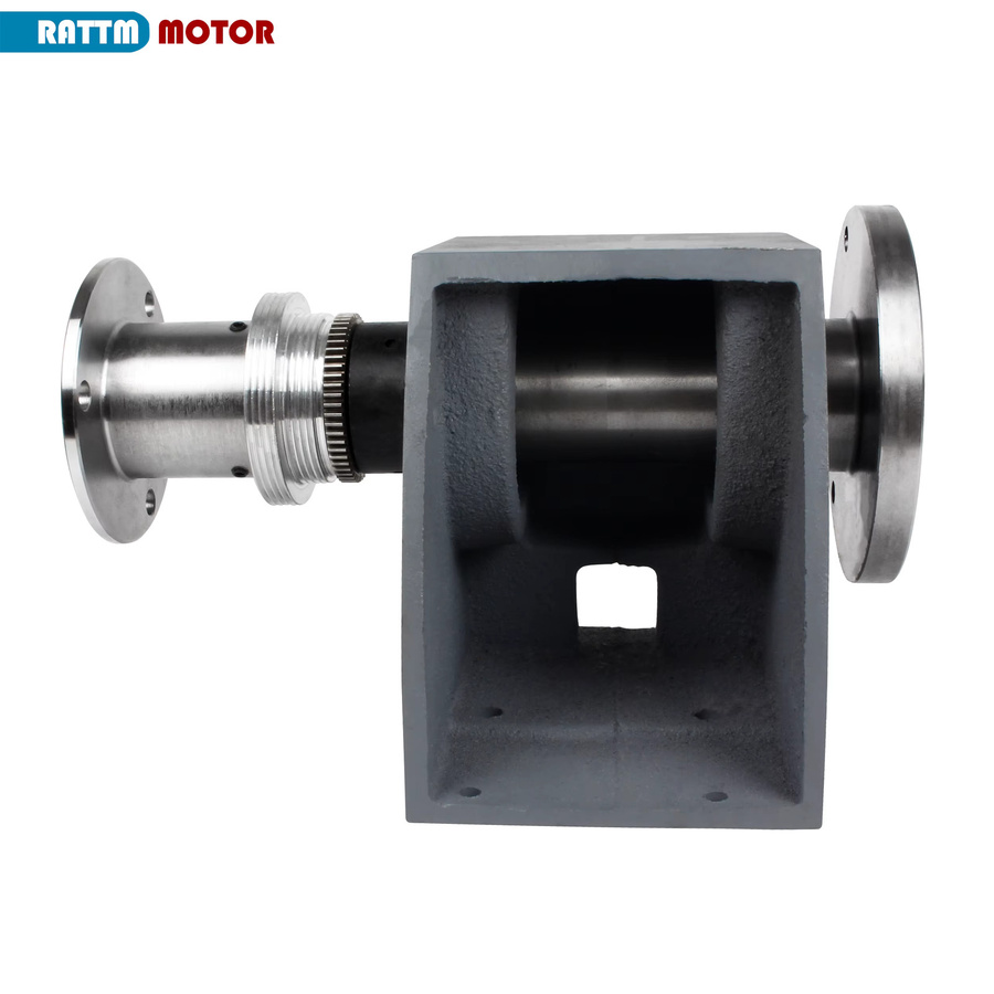 RATTMMOTOR Doppelseitige Welle 125 mm Spindelkastenbaugruppe mit 38 mm Durchgangsloch für WM210 CD-210V MX-210V Drehmaschinen - Bild 2