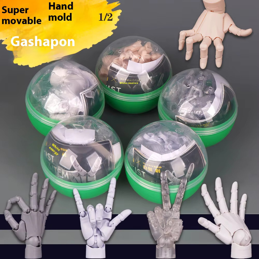 Bandai 1/2 Palm Mini Artikulierte Actionfigur, Anime-Charakter-Basismodell, Blau - Bild 2