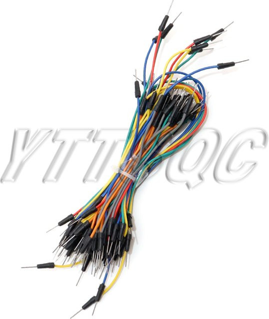 65 Stück Steckplatinen-Überbrückungskabel Set in Multicolor für DIY-Elektronik mit Stecker auf Stecker Verbindung - Bild 1
