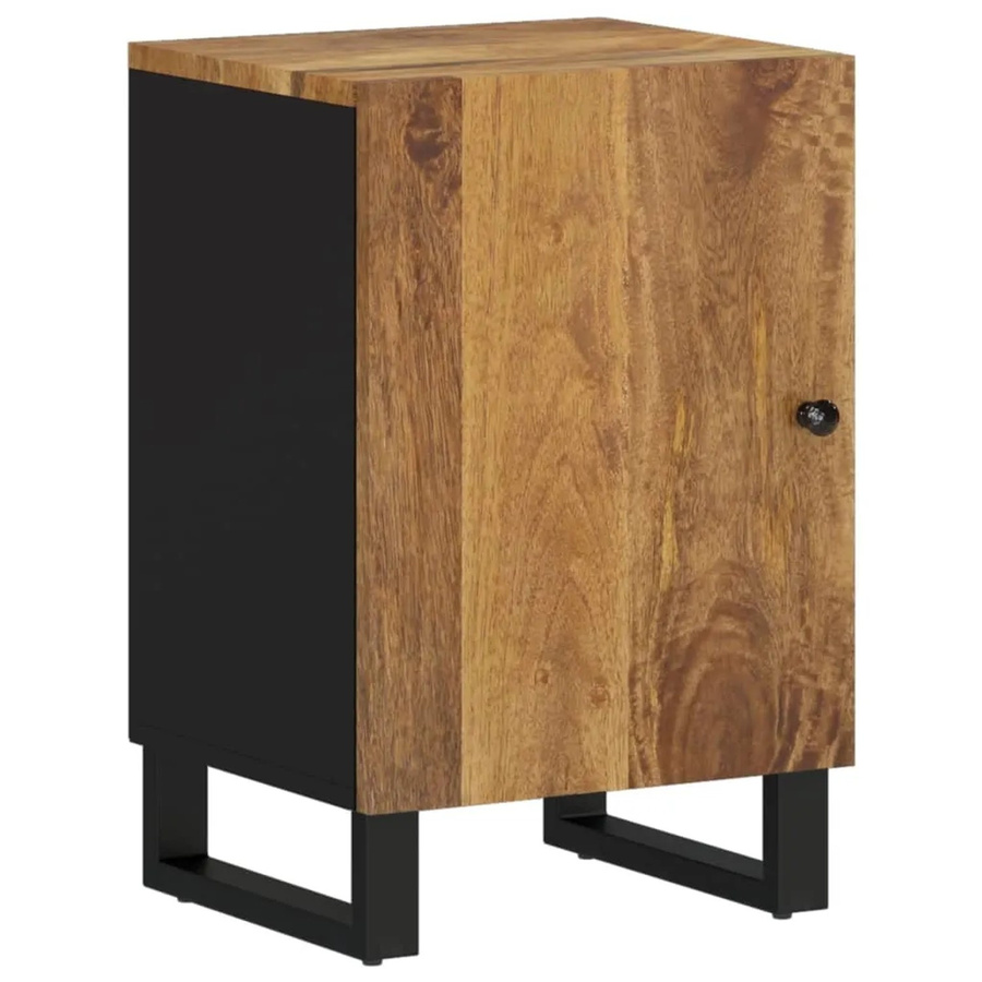 vidaXL Badschrank aus Massivholz Mango in Braun, Wandmontage, B/T/H: 38 x 33 x 58 cm - Bild 2