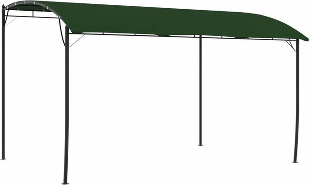 vidaXL Pavillon aus Aluminium und Polyester in Grün, B/T/H: 400 x 300 x 255 cm - Bild 1