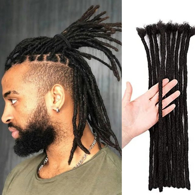 Queena Dreadlock-Extensions aus Echthaar, Unisex, 20,3–61 cm - Bild 1