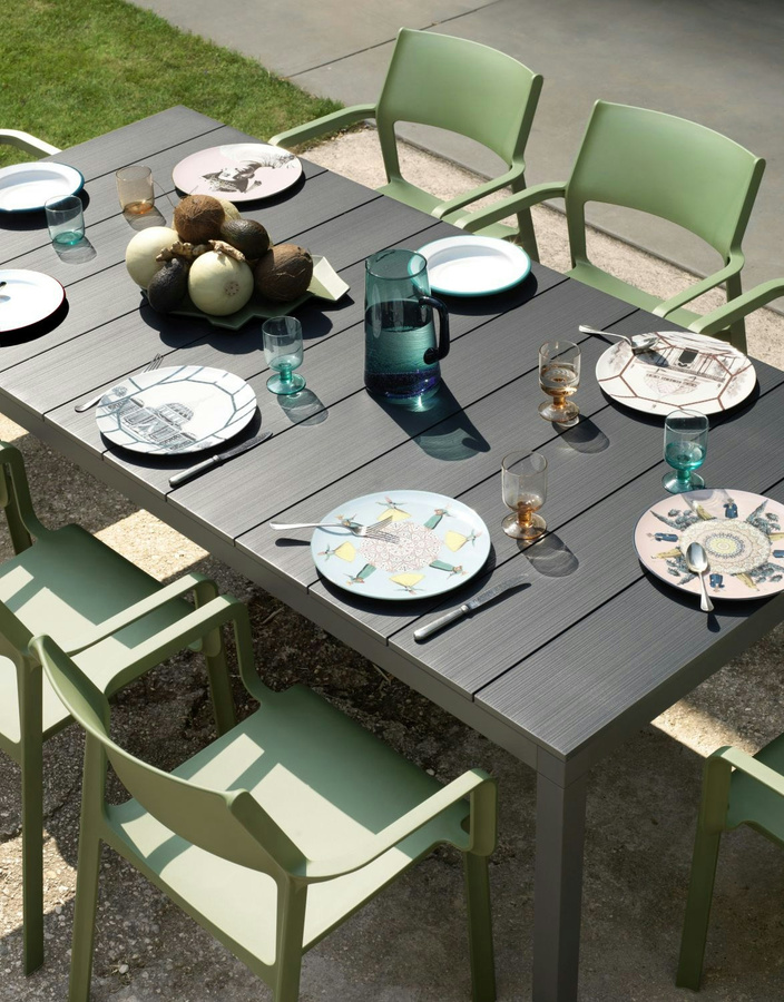 Nardi Rio Alu Ausziehtisch für den Garten, rechteckig, Silber, höhenverstellbar, Breite: 210 cm - Bild 3
