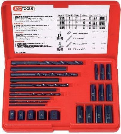 KS TOOLS Gewindeausdreh-Satz aus Stahl, 25-teilig - Bild 2