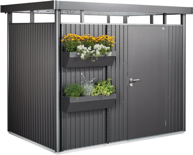 Biohort FloraBoard Blumenkasten aus Stahlblech Dunkelgrau-Metallic B/H: 82 x 188 cm - Bild 1