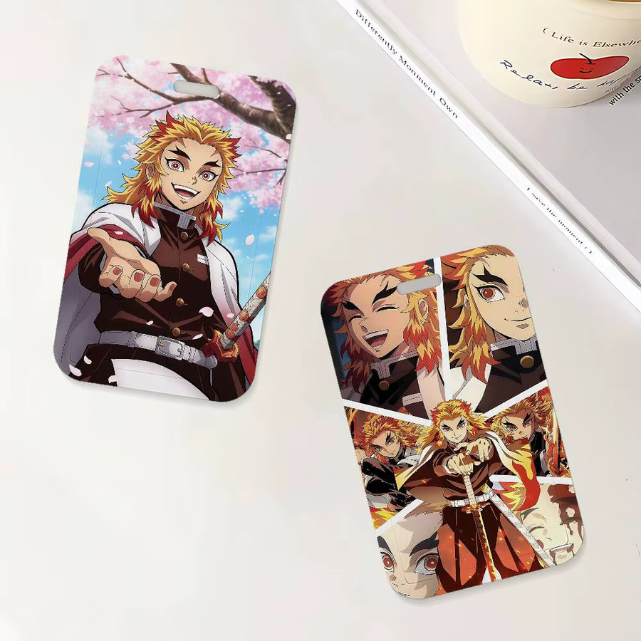 Anime Rengoku Kyoujurou Ausweishalter mit Umhängeband für Büro und Schule in Multicolour - Bild 4
