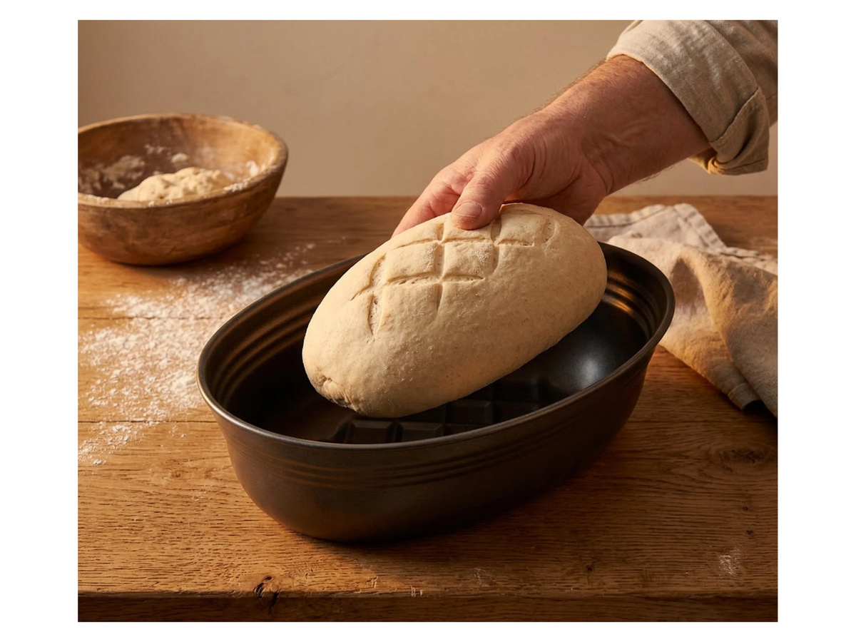 Zenker Brotbackform Oval aus Stahl mit Antihaftbeschichtung in Schwarz - Bild 2
