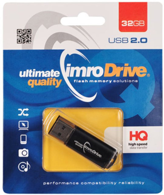 Imro USB-A Flash Drive Speicher 32GB Schwarz - Bild 1