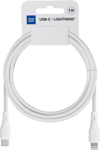 Blue Star Eco USB-C auf Lightning Daten- und Ladekabel, 27W, Weiß, 1m - Bild 1