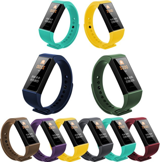 TAMISTER Silikon Ersatzarmband für Xiaomi Mi Band 4C und Redmi Band, Schwarz, Unisex - Bild 1