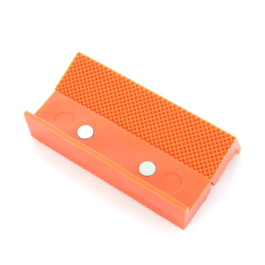 DAZZLEEX 2er Set Magnetische Weiche Schraubstock Backen Pads in Orange für 4, 5 oder 6 Zoll Universal Schutzabdeckungen für Metall und Werkzeuge - Bild 4