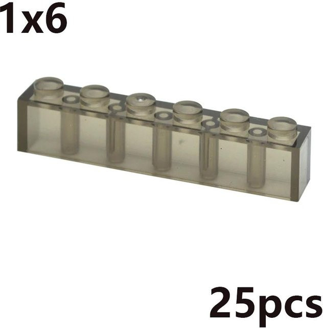 Bai Fen Bai MOC Transparent Dicke Bausteine, pädagogisches Kreatives Spielzeug, ab 3 Jahre - Bild 1