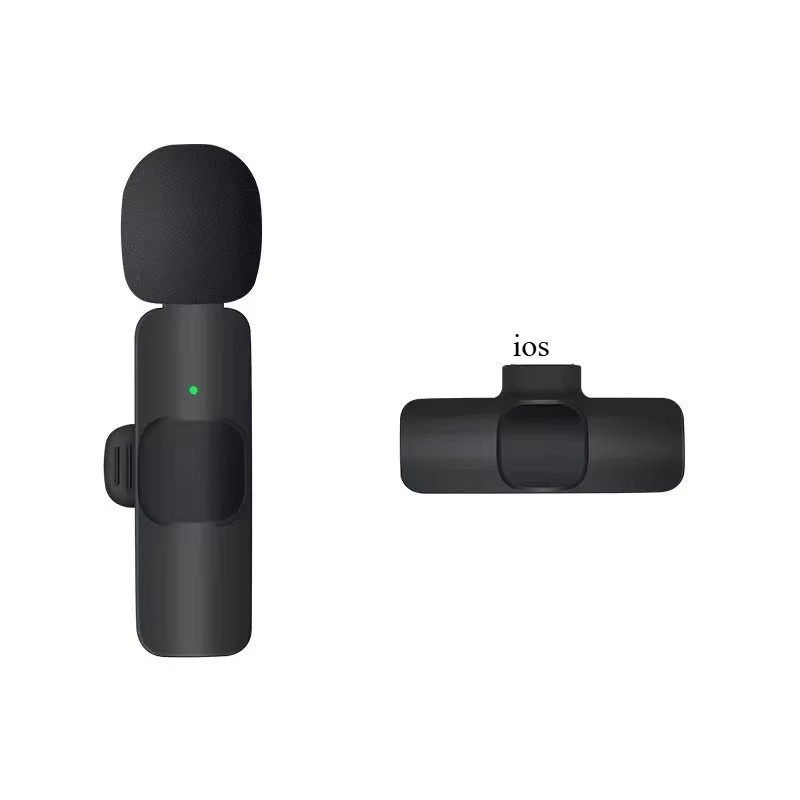 Basix Kabelloses Lavalier-Mikrofon mit Bluetooth und USB-C Anschluss für iPhone und Android, Schwarz - Bild 6
