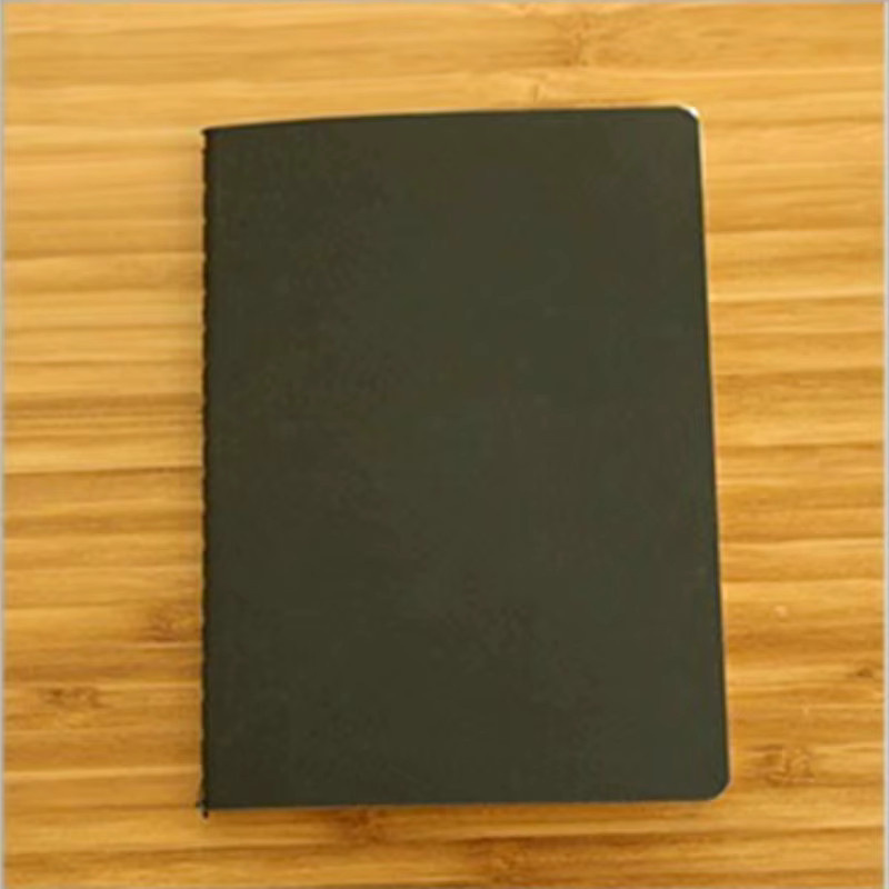 JESJELIU A6 Retro Notebook mit Hardcover in Schwarz, leeres Sketchbook mit 88 Seiten für Zeichnungen und Graffiti - Bild 3