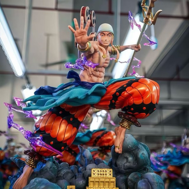Bandai One Piece Thunder God Enel GK Modell Anime Statue Actionfigur - Bild 1