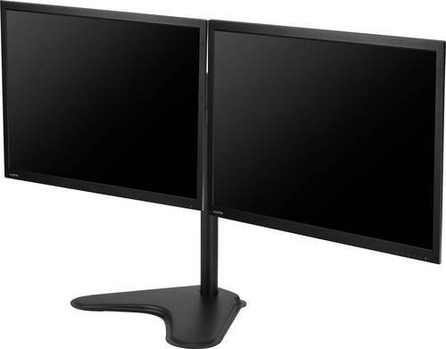 SpeaKa Professional Secundus 2fach Monitor-Tischhalterung SP-6644612 Schwarz, für 33,0 cm bis 81,3 cm Monitore, VESA 75x75 mm, neigbar, schwenkbar und rotierbar - Bild 1