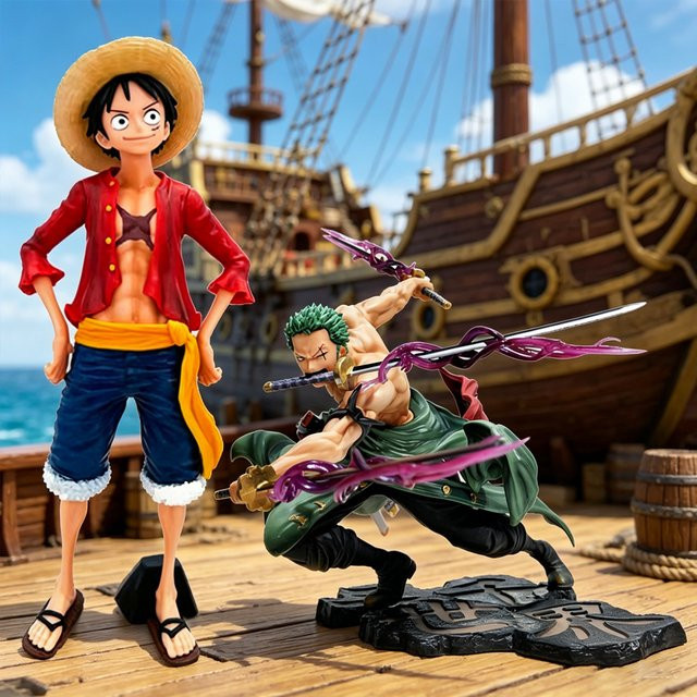 Bandai One Piece Smiley Luffy und Roronoa Zoro, Actionfiguren, Einzelfigur - Bild 1