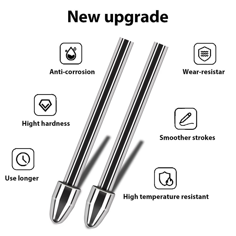 Samsung Ersatz-Stylus-Stiftspitzen aus Titanlegierung in Silber mit 4096 Druckstufen und Neigungsunterstützung - Bild 2