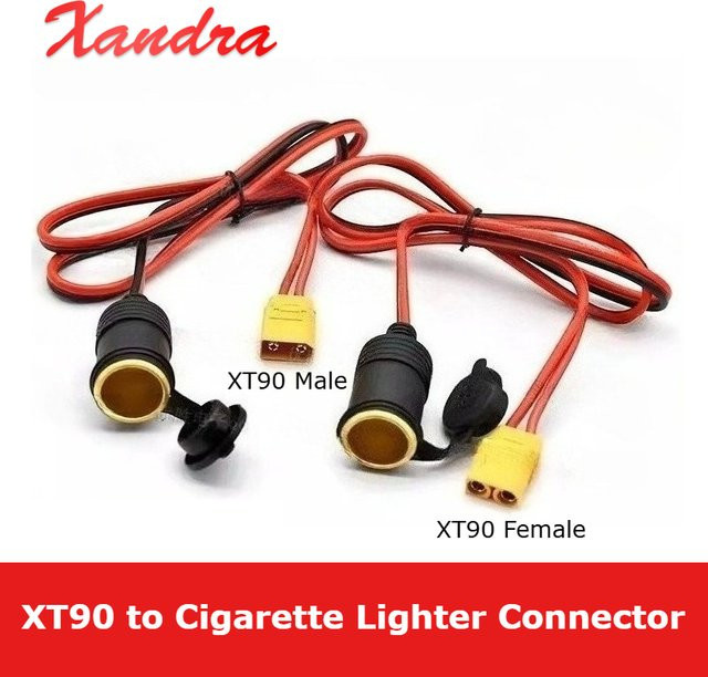 DIVEDEER XT90 Stecker und Buchse Adapter auf Reinkupfer-Zigarettenanzünder-Buchse für 24V Autoladegeräte 360W - Bild 1
