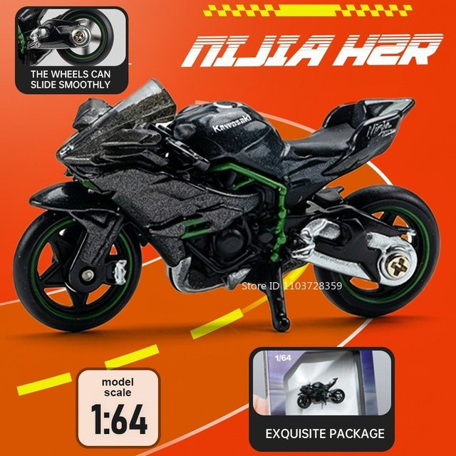 MAKEDA Modellspielzeug-Motorräder, Maßstab 1:64, Metall, ab 14 Jahre - Bild 1