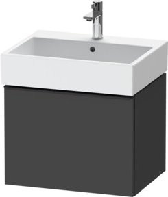 Duravit Waschtischunterschrank D-Neo, wandhängend, Schwarz/Grau, B: 58,4 cm, T: 44,2 cm, H: 44,0 cm - Bild 1