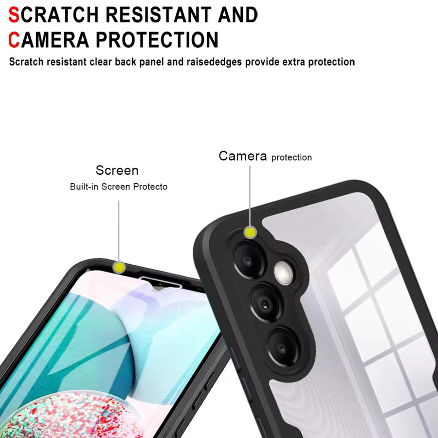 360 Grad Vollschutz Schutzhülle für Samsung Galaxy A55 A35 A15 A05 5G sowie A56 A36 A16 A06 in Schwarz oder Rot - Bild 5