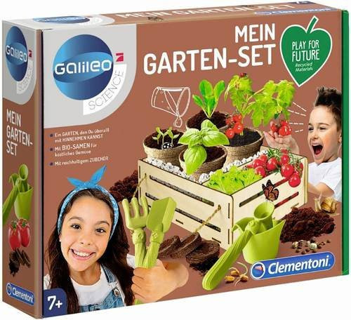 Clementoni Mein Garten-Set 59207 Experimentier-Set aus Holz für Kinder ab 8 Jahren - Bild 1