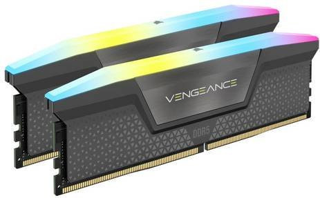 Corsair VENGEANCE RGB DDR5 Arbeitsspeicher Kit 32GB 2 x 16GB 6000MT/s Grey - Bild 1