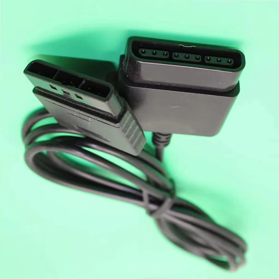 ChengHaoRan Controller Verlängerungskabel in Schwarz für PS1 und PS2 Konsolen, kompatibel mit Dance Pad, Lenkrad und Pistole - Bild 5