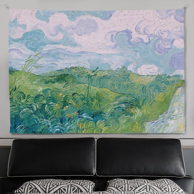VIKAMA Van Gogh Meisterwerk Wandteppich, Mehrfarbig, Rechteckig, Breite: 40 cm, Höhe: 40 cm - Bild 1