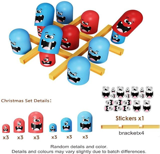 Topmix Tischspiel Tic Tac Toe Groß frisst Klein, Familienspiel, ab 7 Jahren - Bild 1