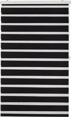 Premium Living Duorollo Thomas Rollos gestreift in Schwarz, Breite: 100 cm, Höhe: 160 cm