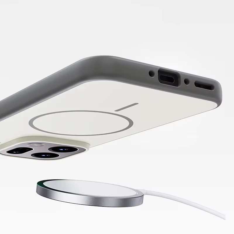 Hülle für OPPO Find X9 Pro und Find X9, Magnetisches Laden, Zweifarbige Matte PC+TPU Rückseite mit Metallknopf, Orange - Bild 2