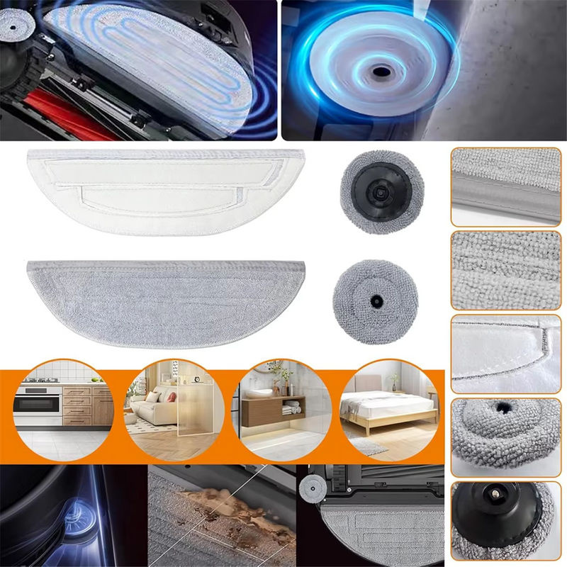 Roborock Ersatzteil-Set für S8 MaxV Ultra und S8 Max Ultra mit Hauptseitenbürste, Hepa-Filter, Mopptuch und Staubbeutel in Multicolour - Bild 4