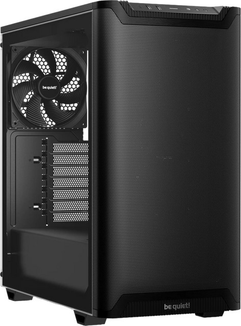 be quiet! PURE BASE 501 Airflow Window ATX Gehäuse in Schwarz mit USB-A und USB-C - Bild 1