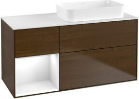 V&B Waschtischunterschrank Finion in Weiß lackiert, B/T: 120 x 60 cm - Bild 1