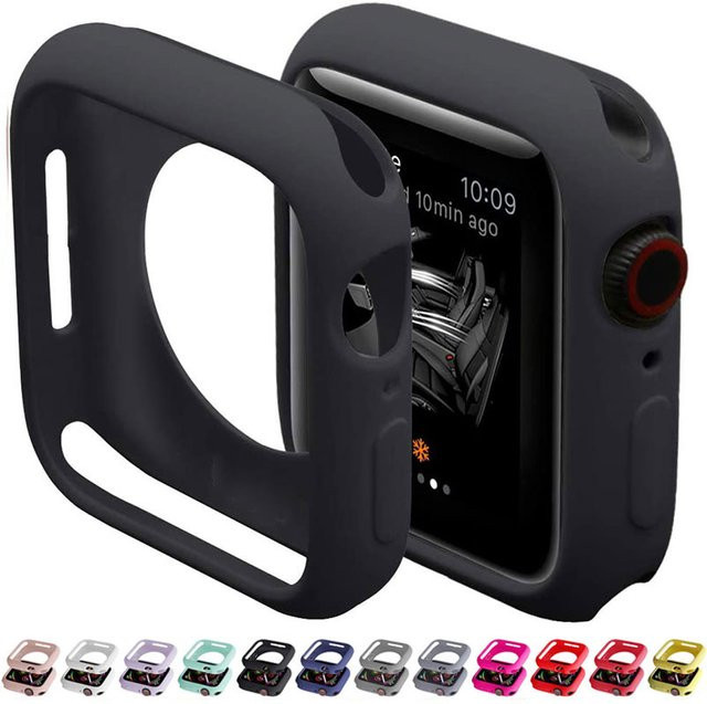 yunfook Silikonhülle für Apple Watch, Schwarz, Unisex - Bild 1