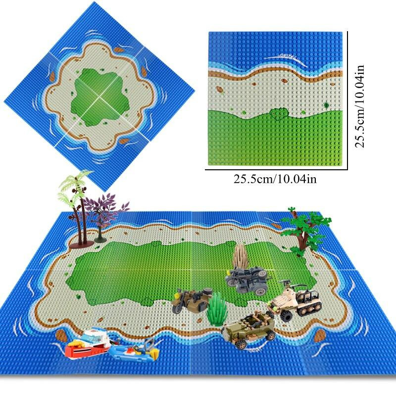 Yiran toy Strandinsel Grundplatte Bausteine 1-teiliges Set - Bild 3